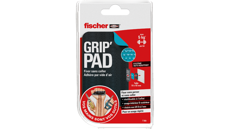 Garde Jusqu'À 10 KG /# à Pendre sans Percer Fischer Adhésif Crochet Blanc